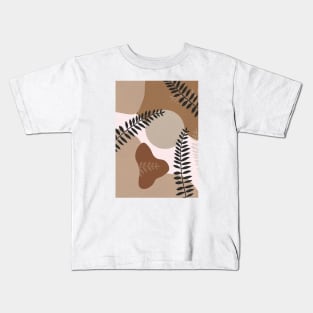 Botanical, Geometric, Minimalist, Abstract Art 2 Kids T-Shirt
